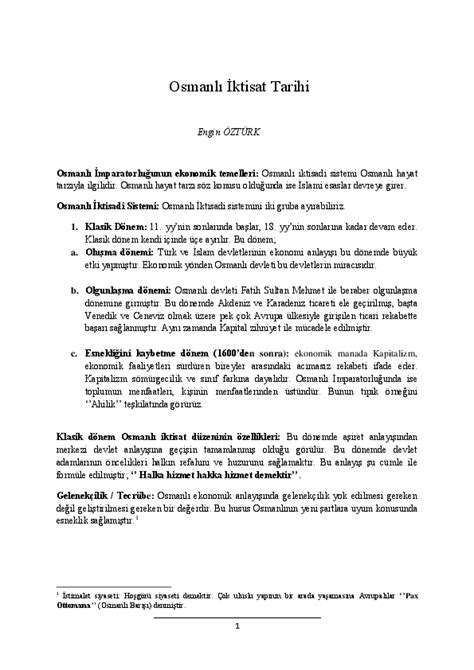 osmanlı tarihi ders notları pdf
